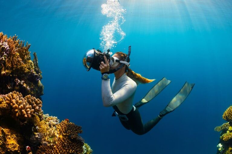 Fotógrafo submarino profesional: cómo funciona este trabajo y cómo ganar dinero con él